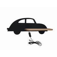 Kinderwandleuchte 21-85078 Car - Schwarz, Basics, Holz/Holzwerkstoff (43/12/15cm)