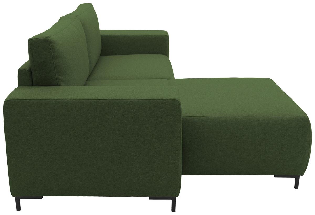 Ecksofa Looks Vi Grün - Schwarz/Grün, Design, Textil (242/160cm) - LOOKS by W.Joop