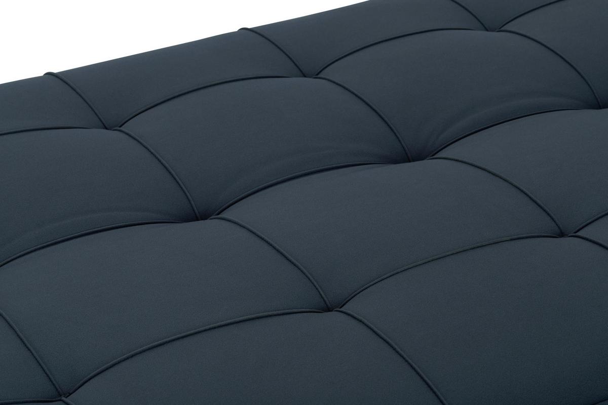 Schlafsofa Oslo - Blau/Schwarz, Basics, Textil (180/79/91cm) - P & B