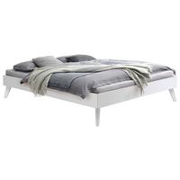 Bett Calvari, Weiß 120x200 Cm - Weiß, KONVENTIONELL, Holz (120/200cm) - Hasena