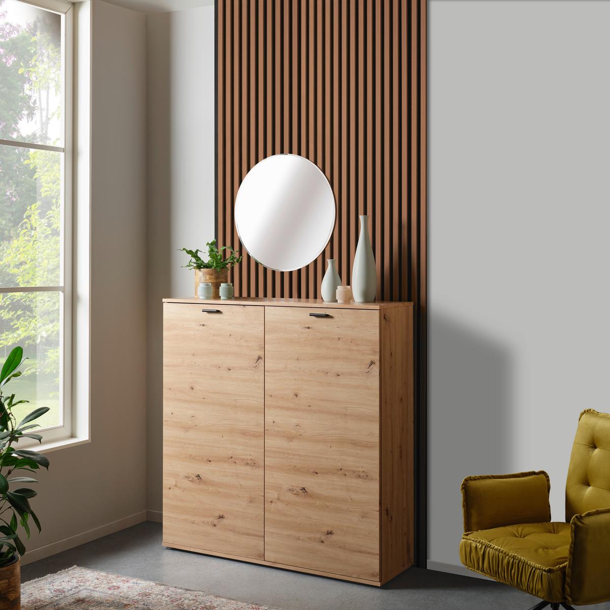 Akustikpaneel Josef - Walnussfarben, MODERN, Holzwerkstoff/Kunststoff (90/60/2cm)