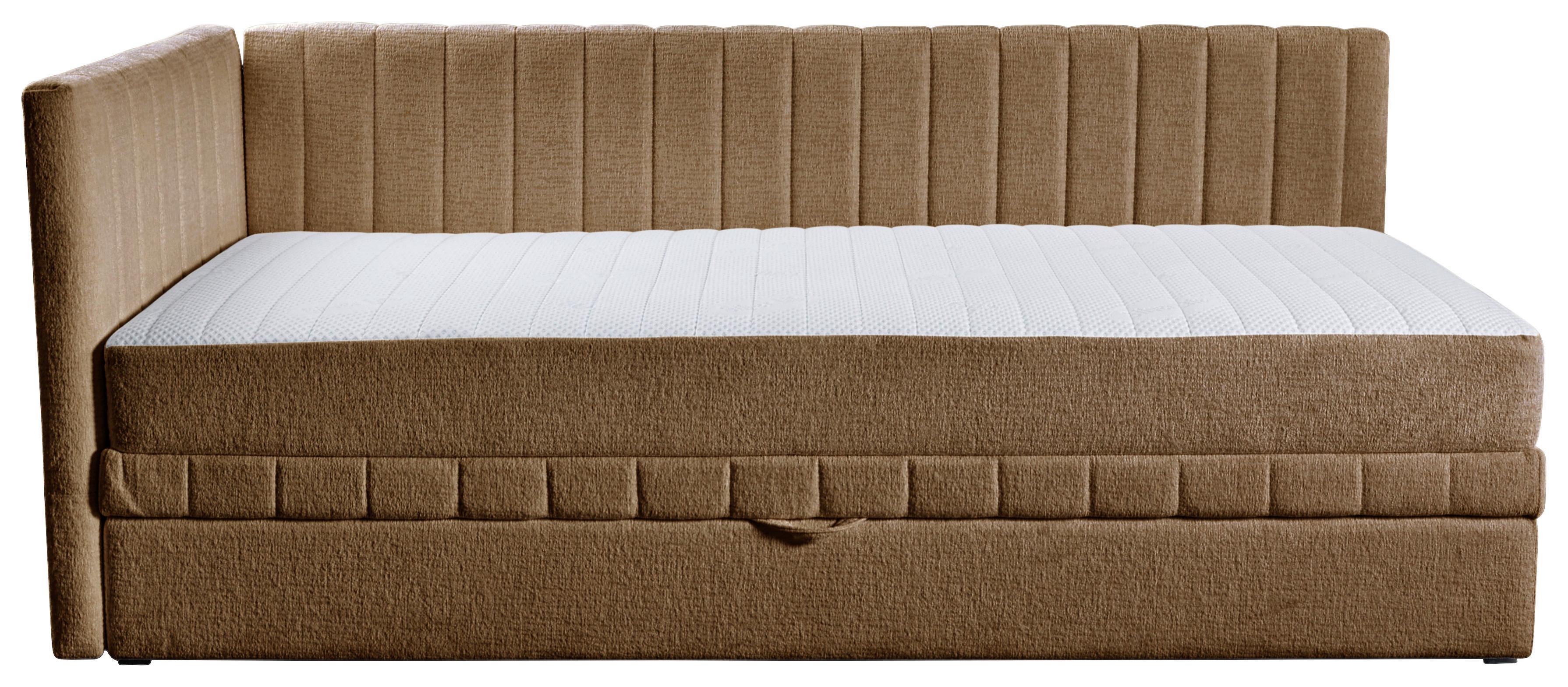 Schlafsofa Roma, Gelb B: 212 Cm - Gelb/Schwarz, Design, Holz/Holzwerkstoff (212/83/99cm) - MID.YOU