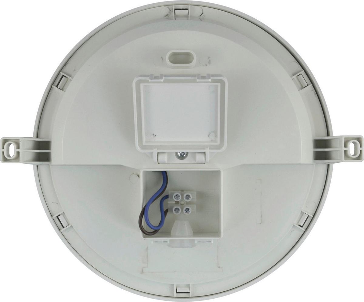 LED-Wandleuchte 1-Flammig, für In- und Outdoor - Weiß, Basics, Kunststoff (19/7,9cm)