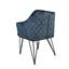 Armlehnstuhl Jayron B: 63 cm Blau - Blau/Schwarz, Basics, Textil/Metall (63/81/55cm) - Livetastic Armlehnstuhl Jayron B: 63 cm Blau - Blau/Schwarz, Basics, Textil/Metall (63/81/55cm) - Livetastic