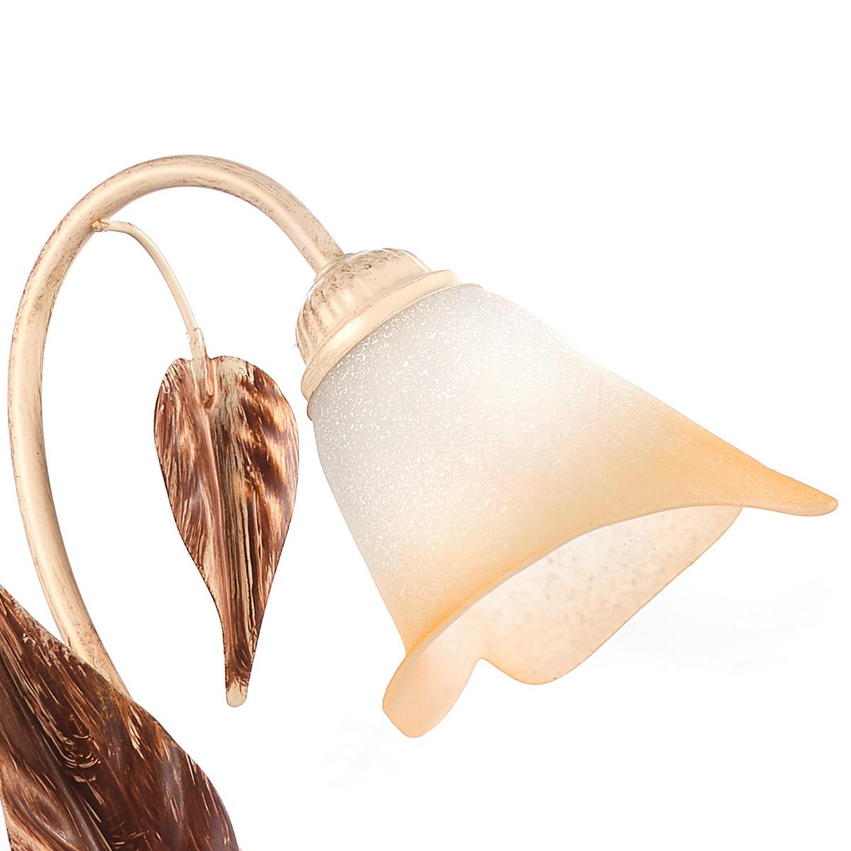 Tischleuchte 4647/L - Natur, Glas/Metall (29/35cm)