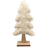 Dekoračný strom AMELIE - biela/prírodná farba, Konventionell, kompozitné drevo/textil (16/33/5cm) - Mömax