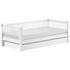 Bett Forrest - Weiß/Naturfarben, MODERN, Holz (90/200cm) - MID.YOU