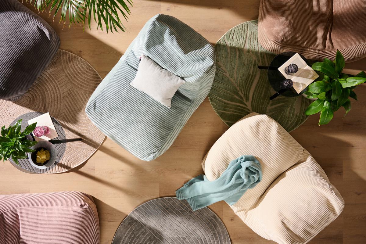 Sitzsack Mintgrün B: 83cm - Mintgrün, Trend, Textil (83/70/120cm) - Livetastic