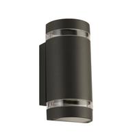 LED-Außenleuchte 2002-2gy-Led - Grau, Basics, Glas/Kunststoff (12/24cm)