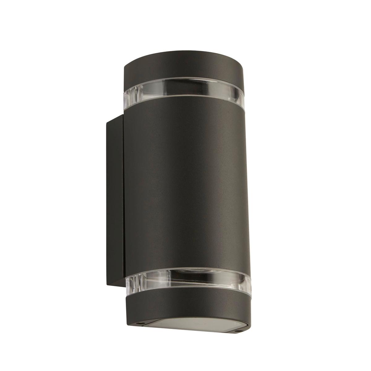 LED-Außenleuchte 2002-2gy-Led - Grau, Basics, Glas/Kunststoff (12/24cm)