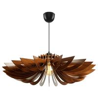 Deckenleuchte, E27 3808007401 - Walnussfarben, Trend, Holz (68/68/50cm) - P & B