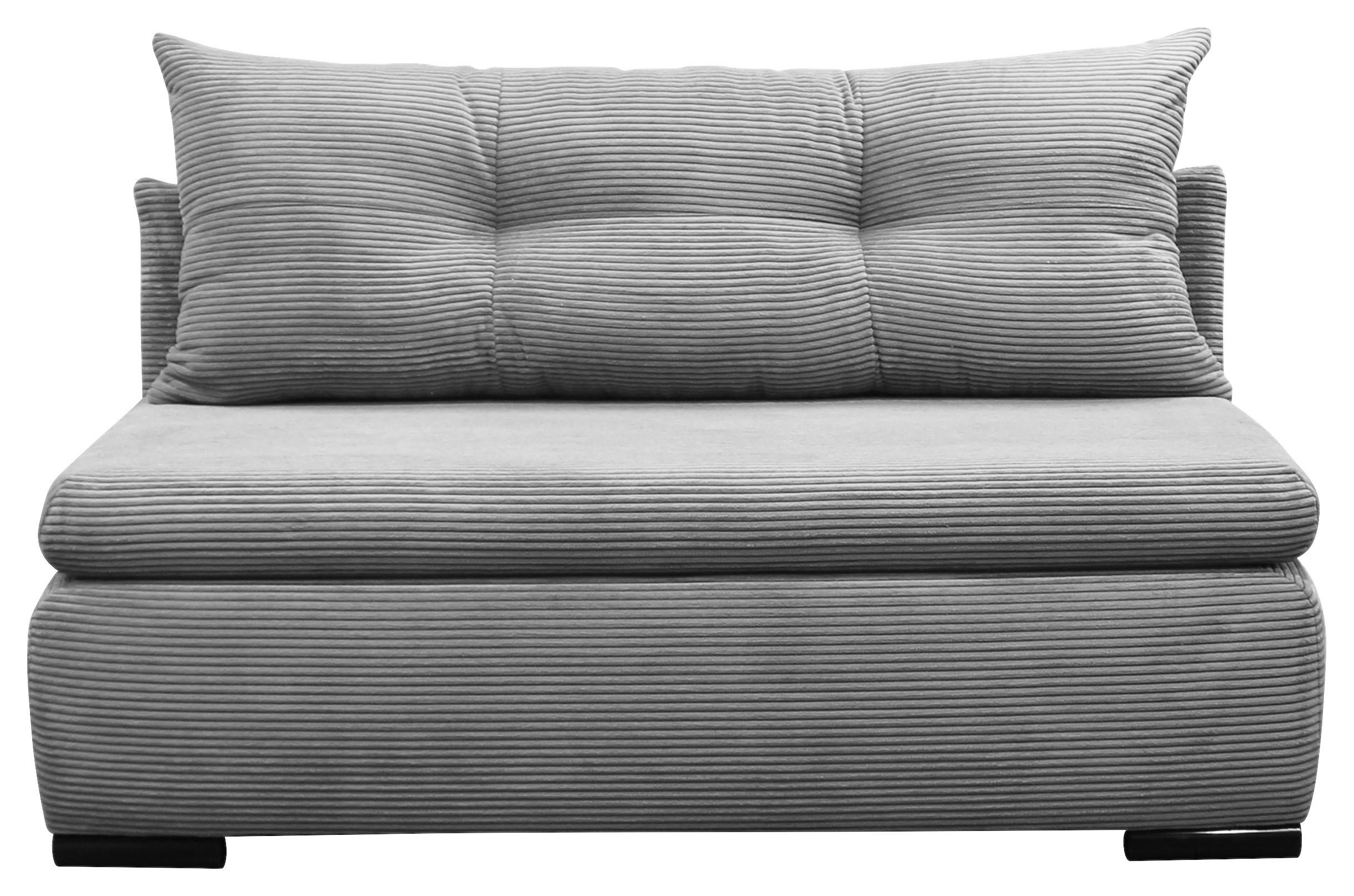 2-sitzer-sofa Yellow Mit Schlaffunktion Hellgrau Cord