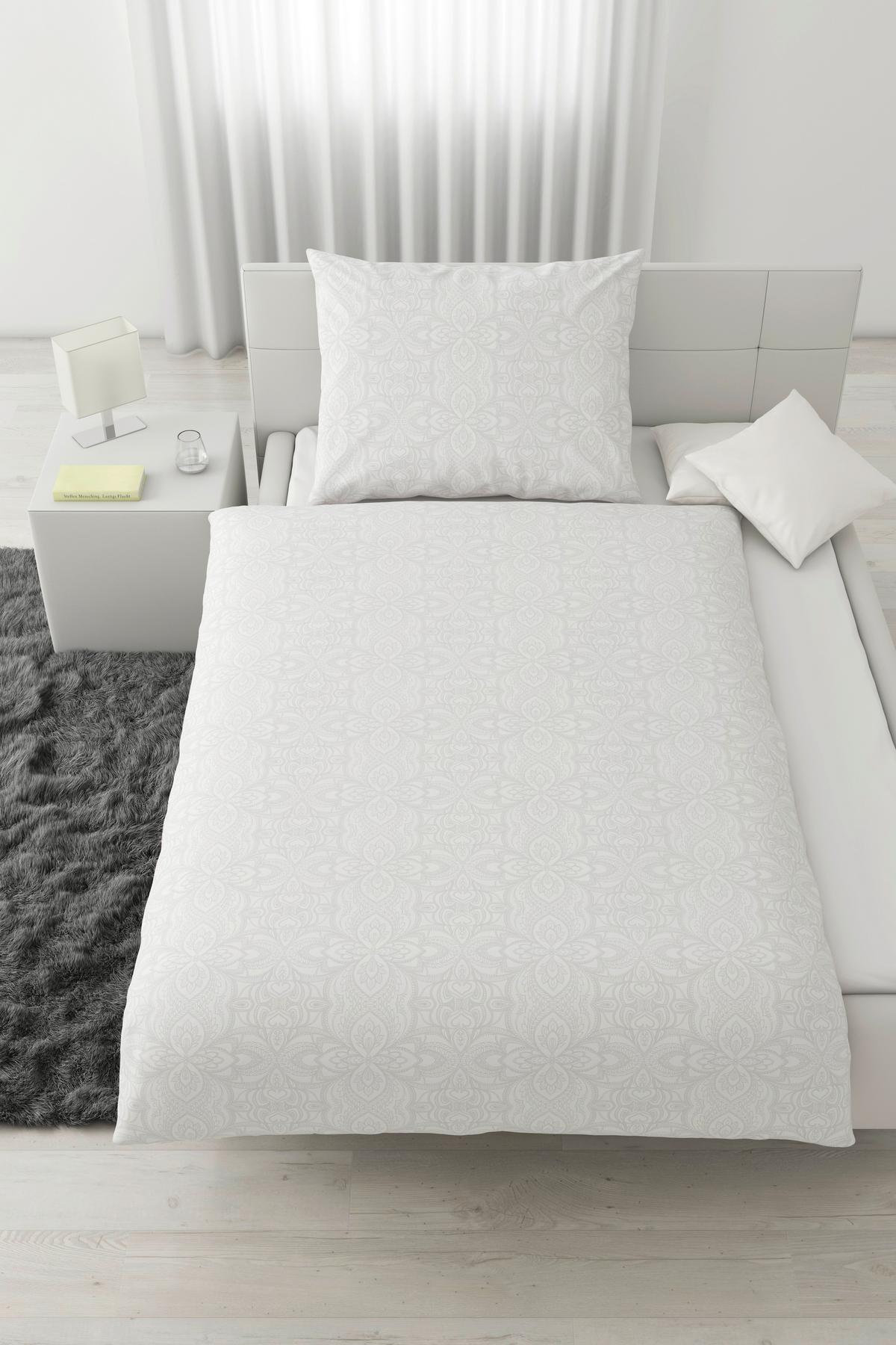 Povlečení New maya, 70/90 140/200cm - bílá, Romantický / Rustikální, textil (140/200cm) - Mömax