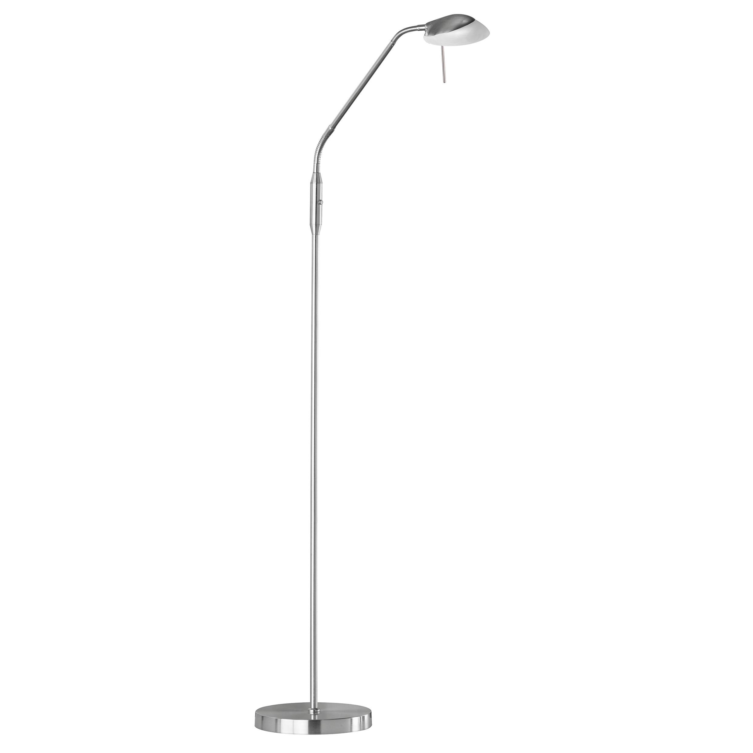 LED-Stehleuchte 40073 Pool Tw - Nickelfarben, Design, Glas/Metall (23/160cm) - Fischer & Honsel