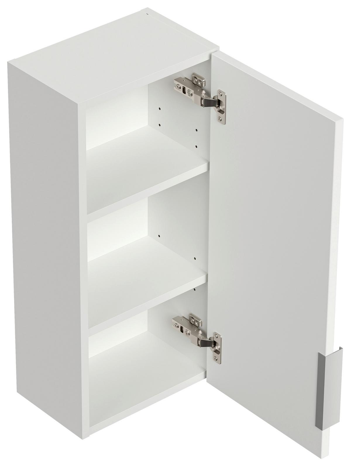 WASCHTISCHKOMBI Slimline Weiß B: 59,5cm - Weiß, Basics, Holzwerkstoff/Stein (59,5cm) - MID.YOU