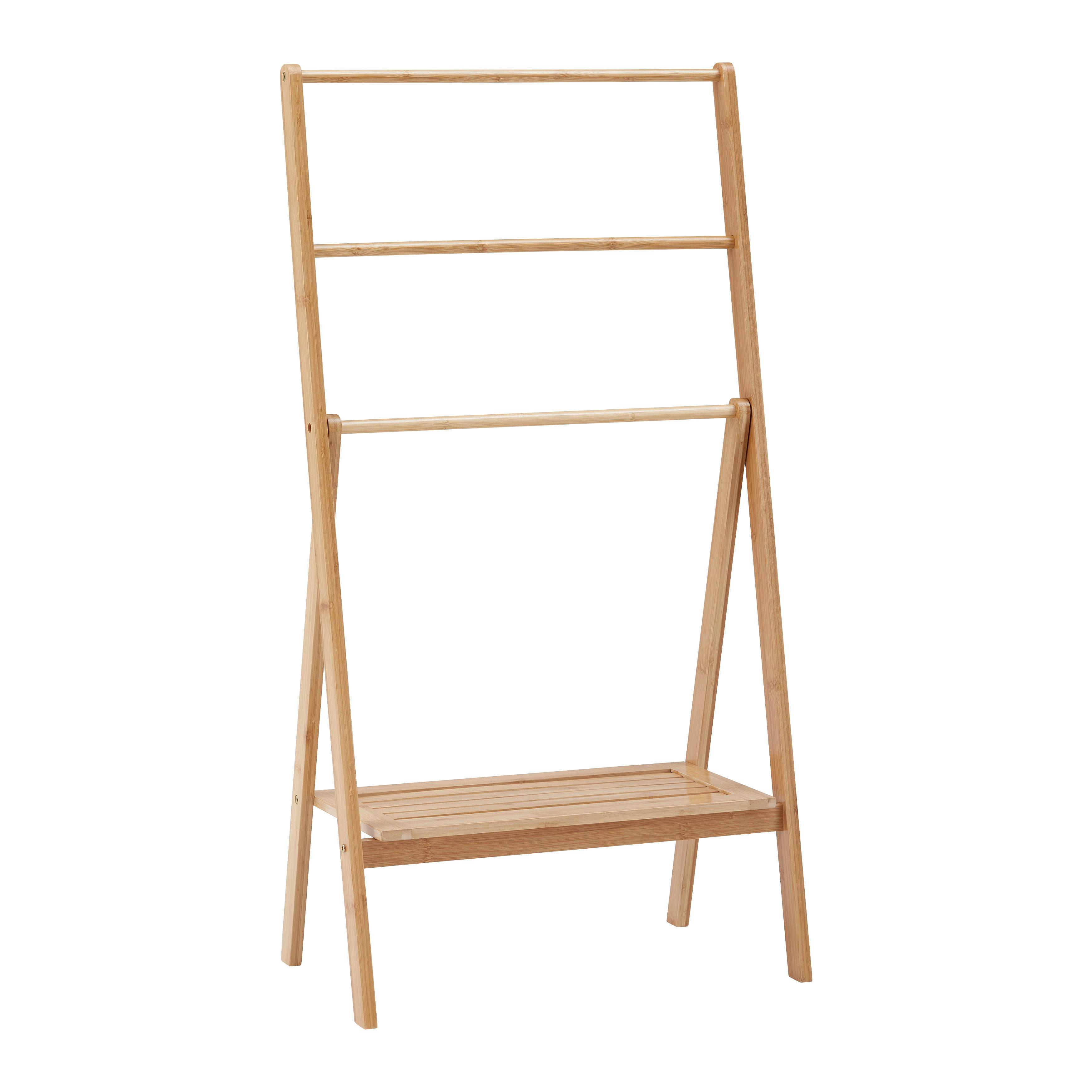 Držák na ručníky BONNY přírodní barvy - přírodní barvy, Moderní, přírodní materiály (53/100/30cm) - P & B