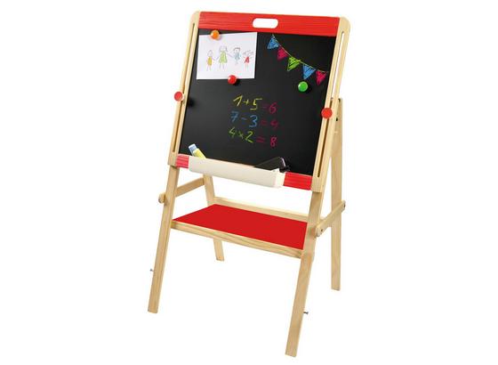 Schultafel mit Papierrolle - Rot/Braun, MODERN, Holz (57/79,5/7cm) Schultafel mit Papierrolle - Rot/Braun, MODERN, Holz (57/79,5/7cm)