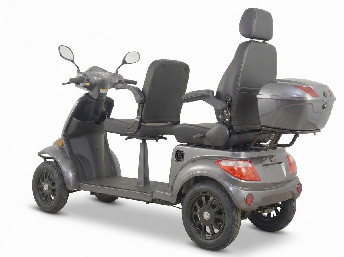 E-Seniorenmobil VISTAQ1L Blei-Akku, 4-Rad, 1000W - Grau, Basics, Metall (165/80/110cm)