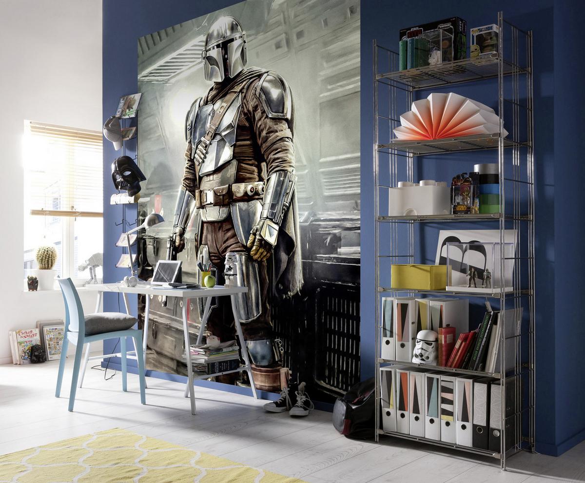 Fototapete Mandalorian Fight Posture - Multicolor, Trend, Textil (200/280cm)