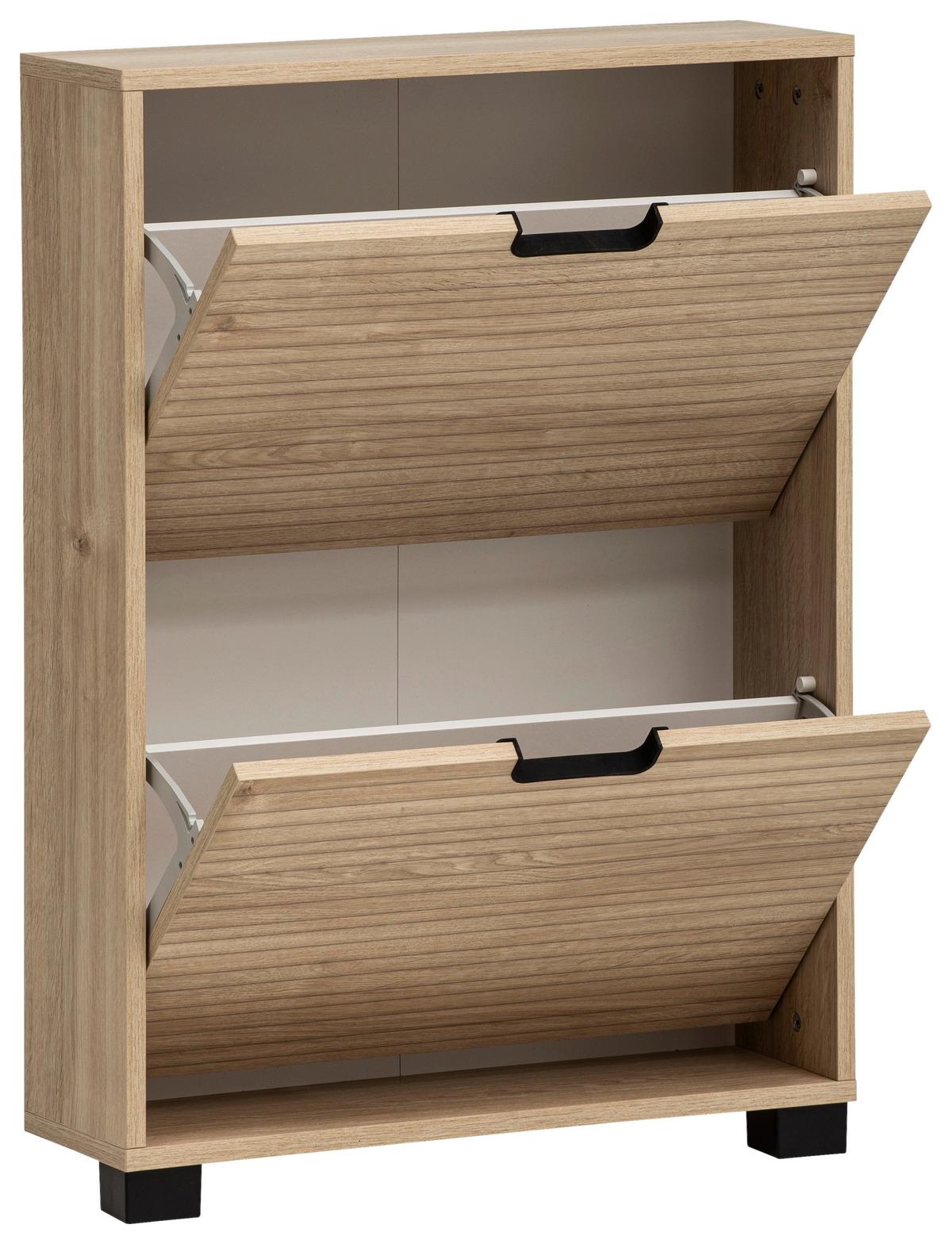 Schuhkipper Emmik, Eiche Artisan B: 59,8 - Eiche Artisan, Design, Holzwerkstoff (59,8/85,2/19,55cm) - MID.YOU