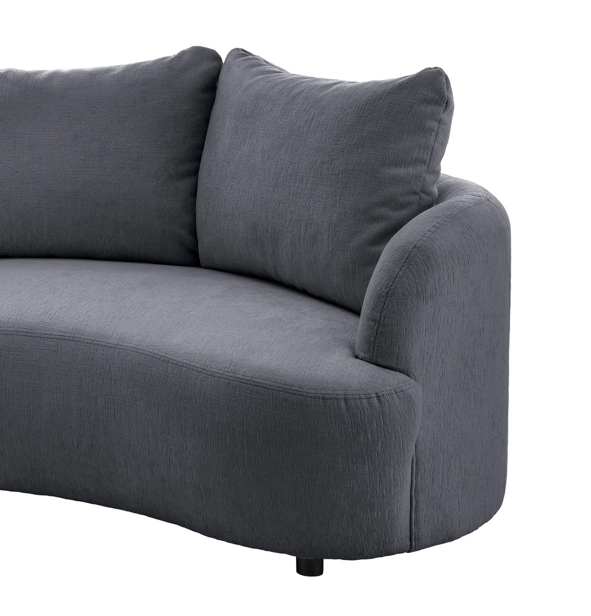 Ecksofa Doppo, Anthrazit S: 250x139 cm - Anthrazit/Schwarz, MODERN, Textil (250/139cm) - Livetastic