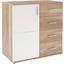 Kommode Ina 02 B:88cm Kraft Eiche Dunkel Dekor/ Weiß - Eichefarben/Weiß, MODERN, Holzwerkstoff (88,2/95,2/38,3cm) Kommode Ina 02 B:88cm Kraft Eiche Dunkel Dekor/ Weiß - Eichefarben/Weiß, MODERN, Holzwerkstoff (88,2/95,2/38,3cm)