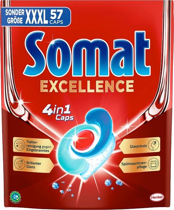 Spülenreiniger Somat Excellence 4in1 Caps 57 - Basics (10/25/29cm)