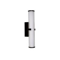 Badezimmer-Wandleuchte 63125-1bk - Weiß, Basics, Glas/Metall (8.5/43cm)