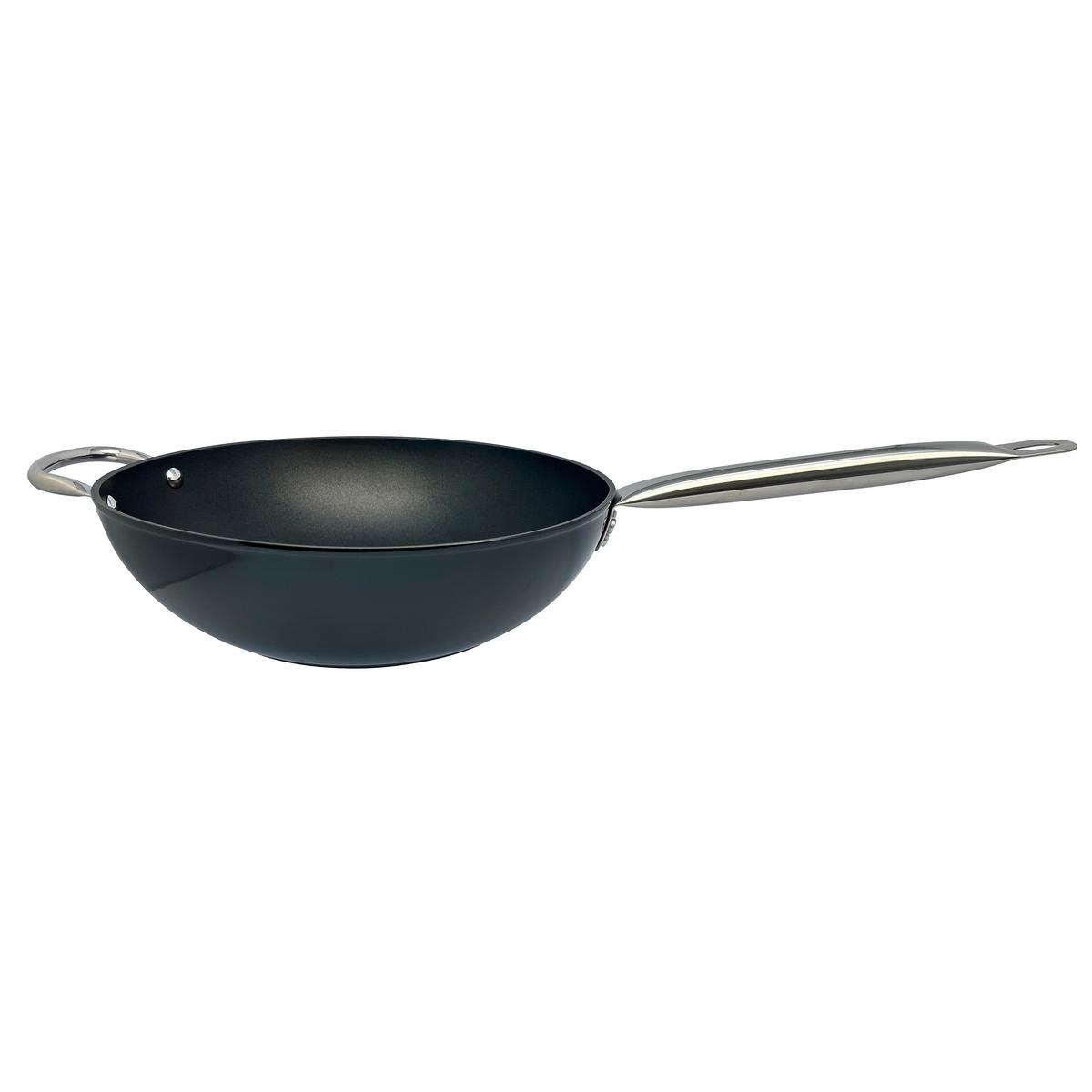 WOK CLASSIC - černá/barvy stříbra, Konvenční, kov (30/9cm) - Mömax