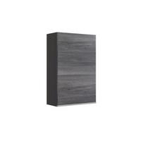 Hängeschrank Arezzo B: 40 Cm, Graphit/eiche Dekor Mit Drehtür - Graphitfarben/Silbereichenfarben, Basics, Holzwerkstoff (40/64/20cm) - Held
