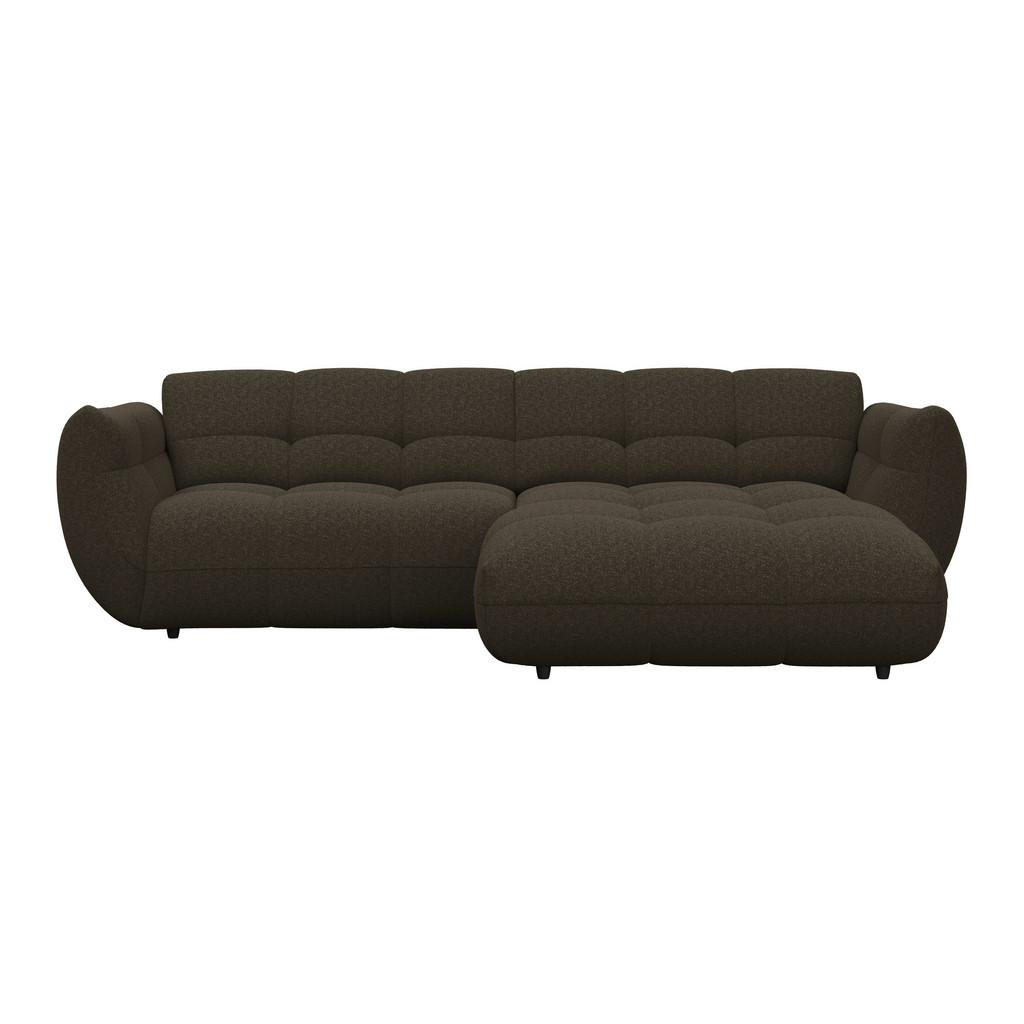 Ecksofa Panda Chenille braun, 280x178cm