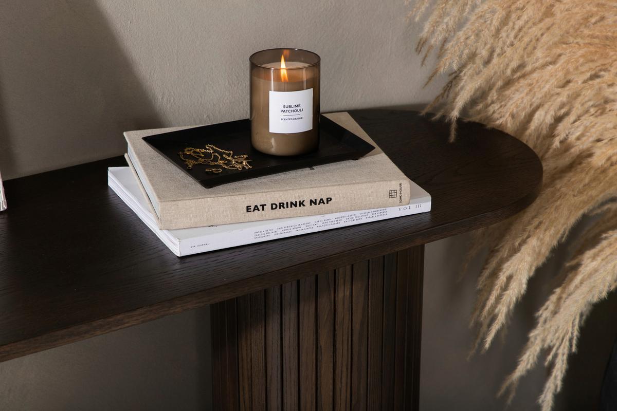 Konsole Bianca - Mokka, Design, Holzwerkstoff (130/40/72cm) - Livetastic