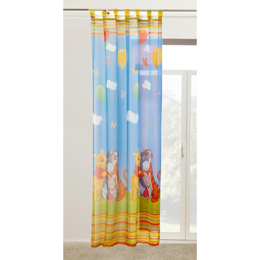 Vorhang Mit Schlaufen Winnie The Pooh 140x250 Cm Blau