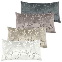 Zierkissen Petra 40x60 cm Mikrofaser Blätterdesign - Sandfarben/Beige, KONVENTIONELL, Textil (40/60cm) - Ondega