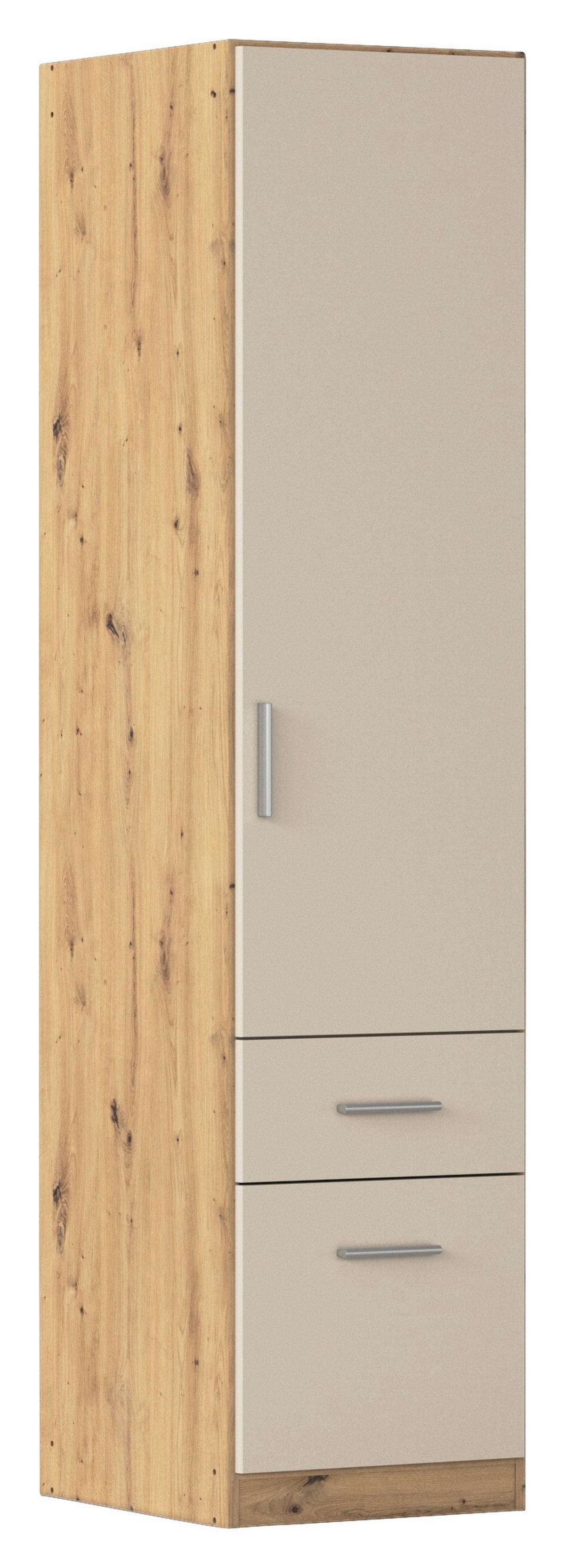 Kleiderschrank Celle Matt Champagner B: 47 cm - Champagner/Eiche Artisan, Trend, Holzwerkstoff (47/197/54cm)