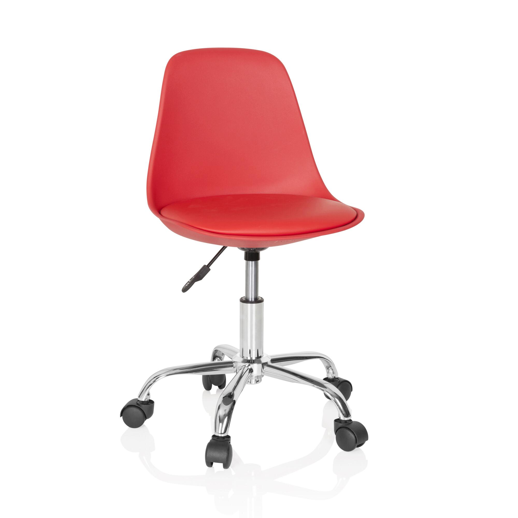 Jugenddrehstuhl Fancy II Rot - Rot, Basics, Kunststoff/Textil (40/72-82/44cm) - MID.YOU