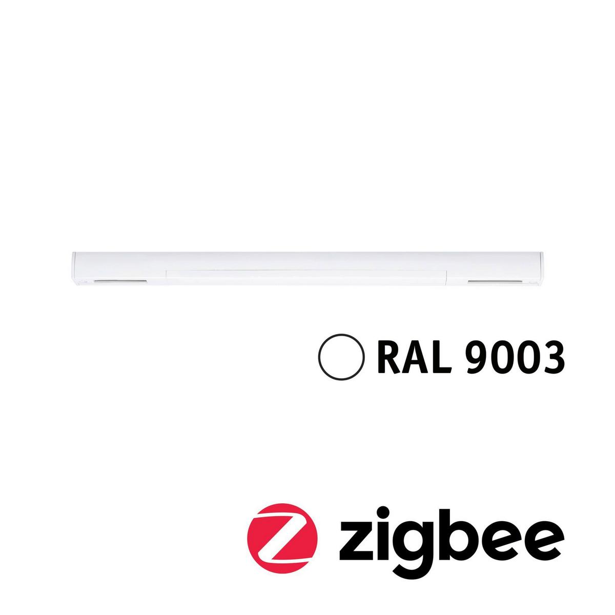 Schinensystem-Einspeiser 95668 Urail Mittele. Zigbee Sw - Weiß, Basics, Kunststoff (30,4/1,8/2,1cm) - Paulmann