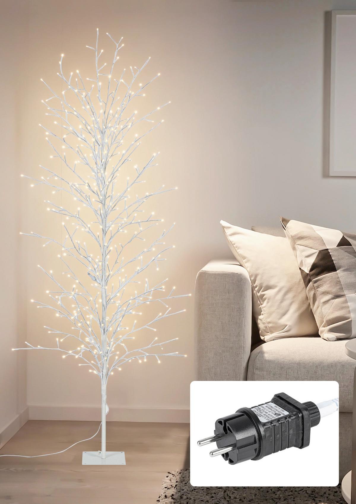 DEKORAČNÍ LED SVÍTIDLO BREE - bílá, Design, kov/plast (200cm) - Mömax