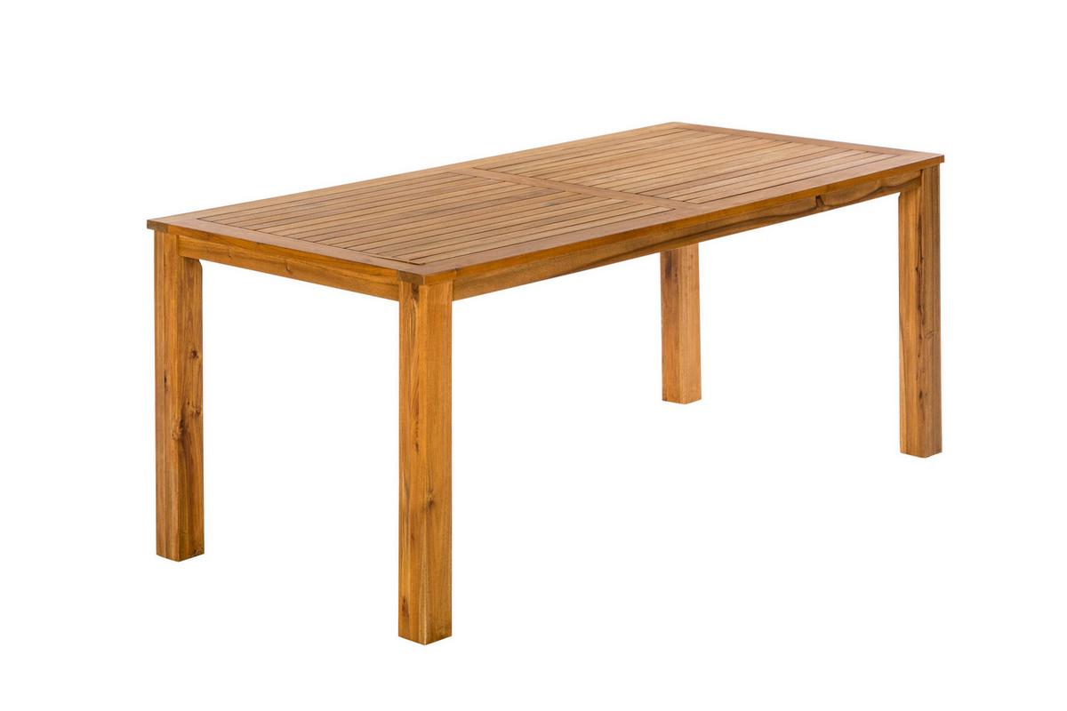 Gartenmöbel Set 7-tlg Capri Aus Akazienholz/kunststoff - Naturfarben, MODERN, Holz/Kunststoff - Gardenson
