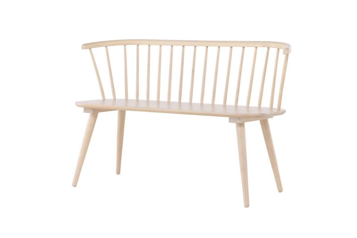 SITZBANK Bobby Weiß B: 120cm - Weiß, MODERN, Holz (120/77/49cm) - Livetastic