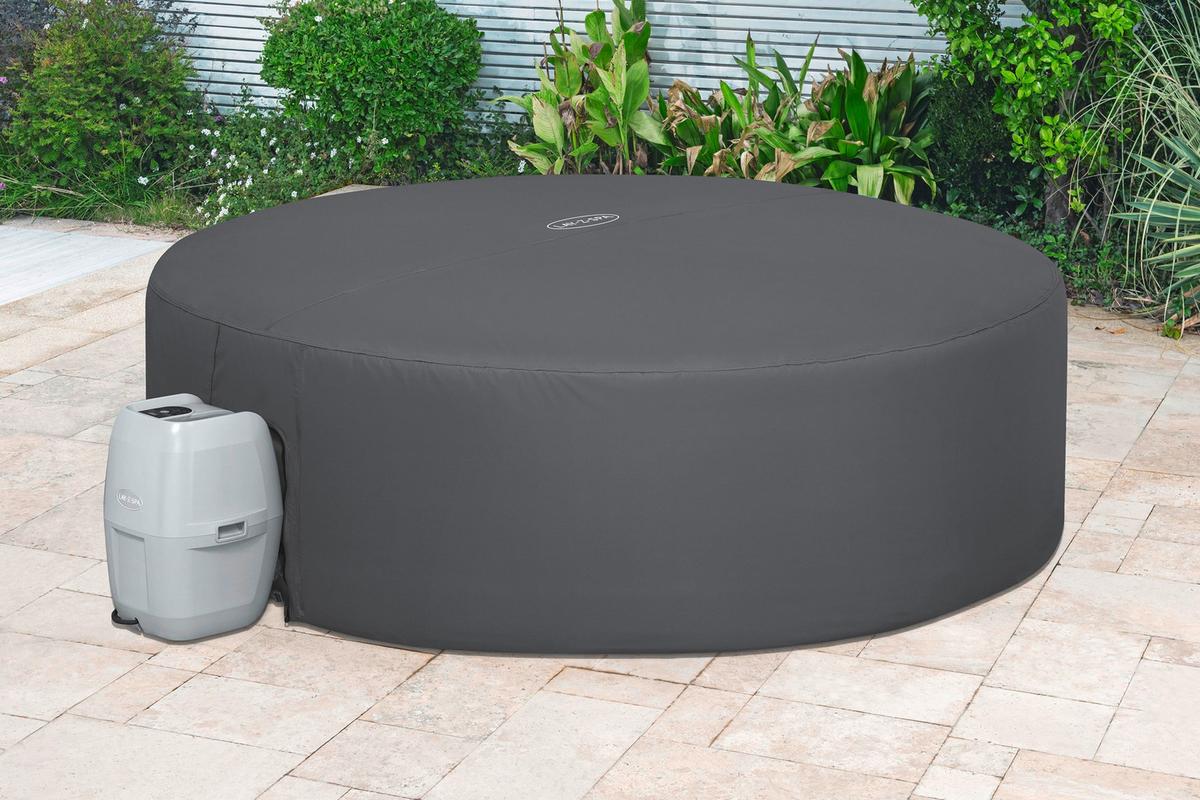 Whirlpoolabdeckung Leonie - Dunkelgrau, KONVENTIONELL, Kunststoff (236/71cm) - Bestway