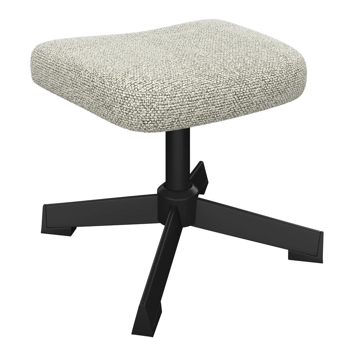 Relaxsessel Bogota beige, 360° drehbar - Beige/Schwarz, MODERN, Textil/Metall (76/101/86cm) - Luca Bessoni