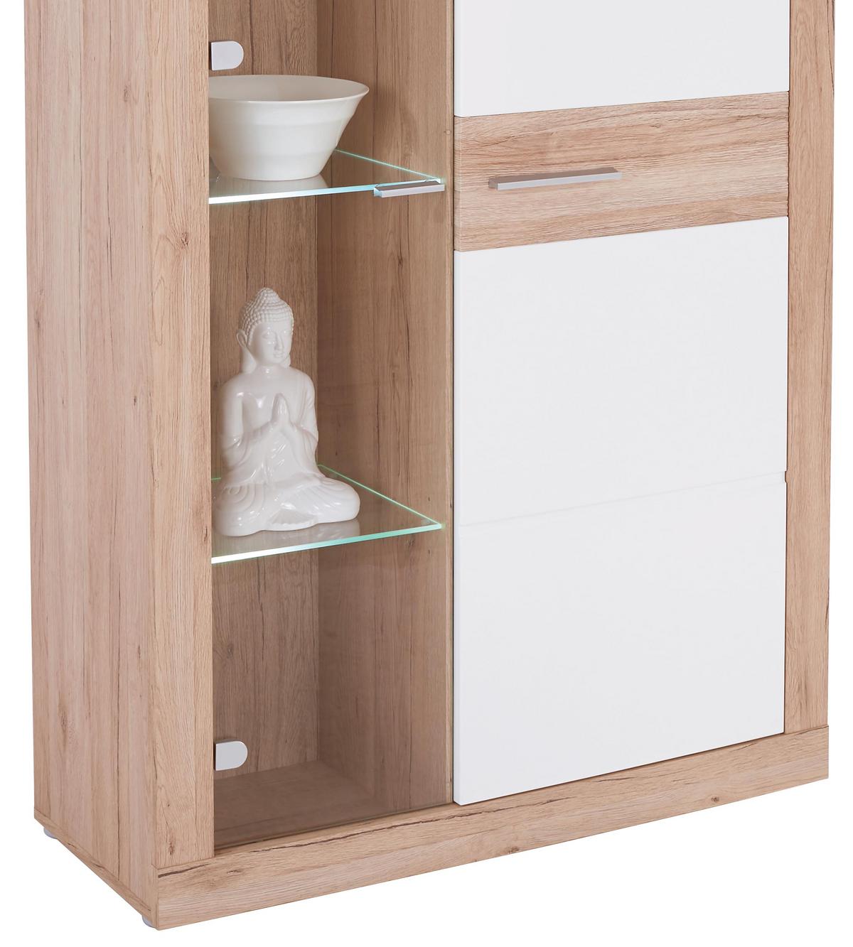 Odporúčaná kombinácia MALTA - SAN REMO 6 - biela/farba duba, Modern, kompozitné drevo/plast (320/197/42cm)