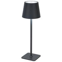 STOLNÍ LAMPA NA BATERIE MAXI - antracitová, Moderní, kov/plast (11/22- 36cm) - Mömax