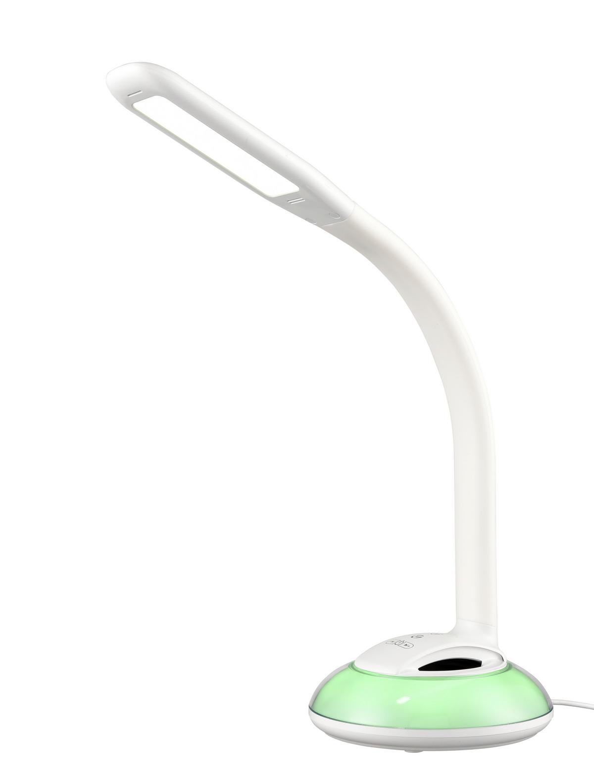 Lampa LED na psací stůl Spert, V: 58cm, 5 Watt - bílá, Romantický / Rustikální, plast (16,5/58cm) - Premium Living