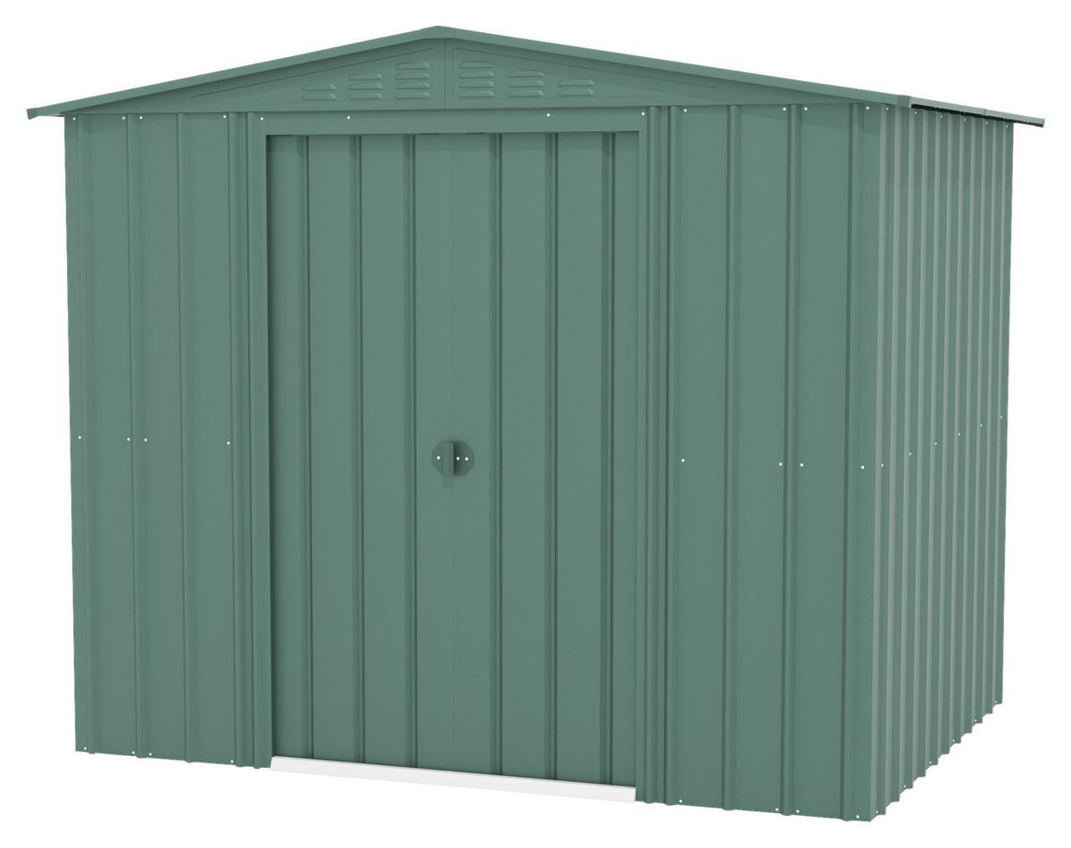 Gerätehaus ohne Boden 245x198x185 - Dunkelgrün, Basics, Metall (245/198/185cm)
