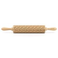 Motiv-teigrolle, Holz Teigrolle 3d Motivbuchenholz - Naturfarben, Basics, Holz (43/6/6cm) - Folkroll
