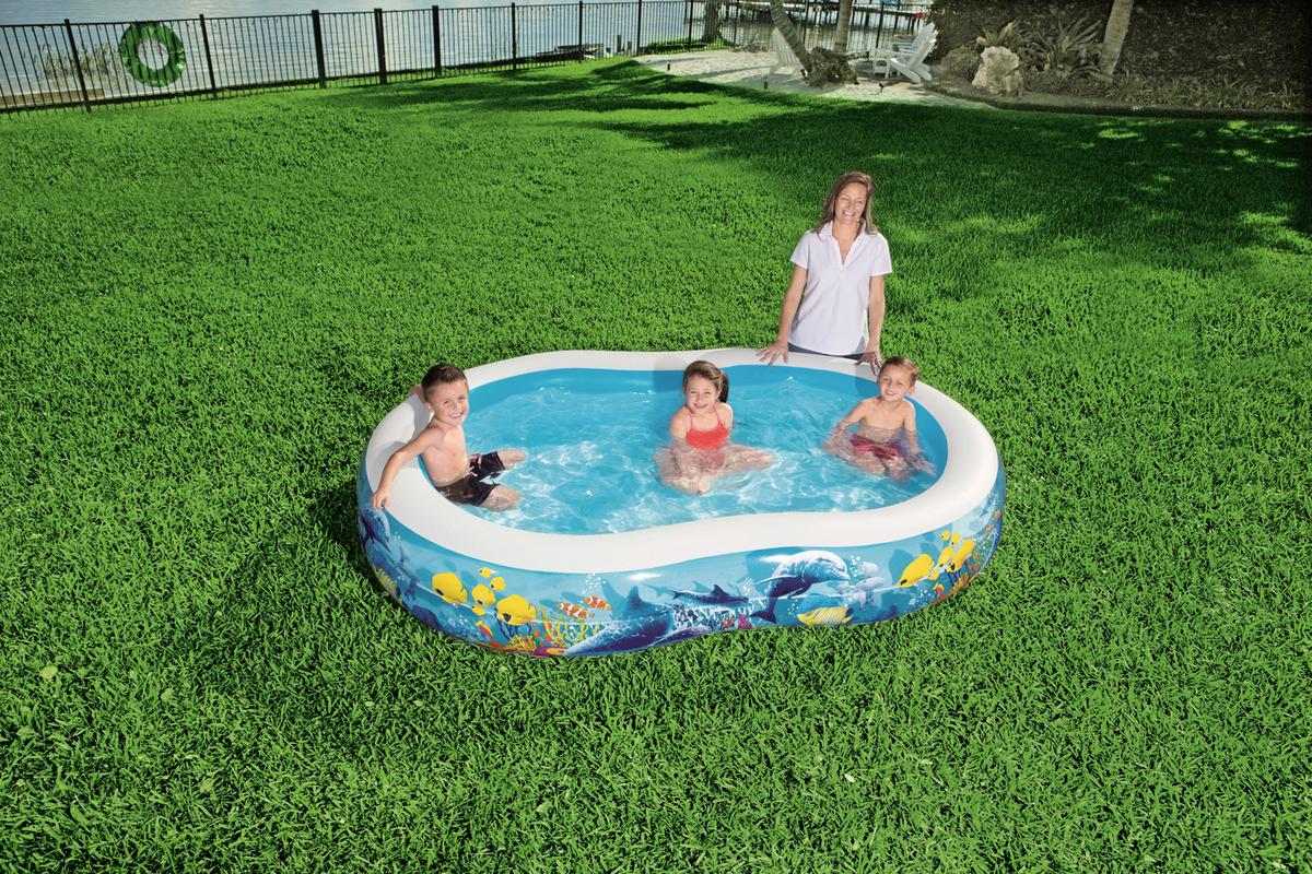Spielpool Sea Ground L/B/H: ca. 262/157/46 cm - Multicolor, Kunststoff (262/157/46cm) - Bestway