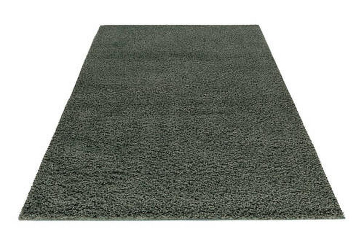 Hochflorteppich My Twist 215 - Jadegrün, Basics, Textil (40/60cm) - Obsession