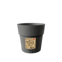 Műanyag Kaspó Ethica - sötétszürke, Basics, műanyag (15cm)